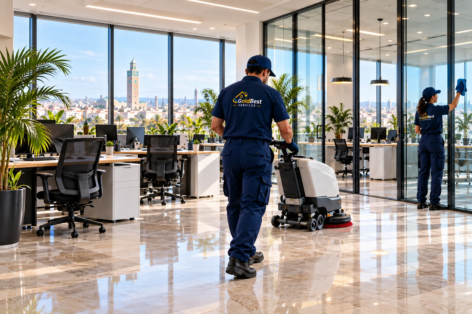 Agent GoldBest Services en intervention