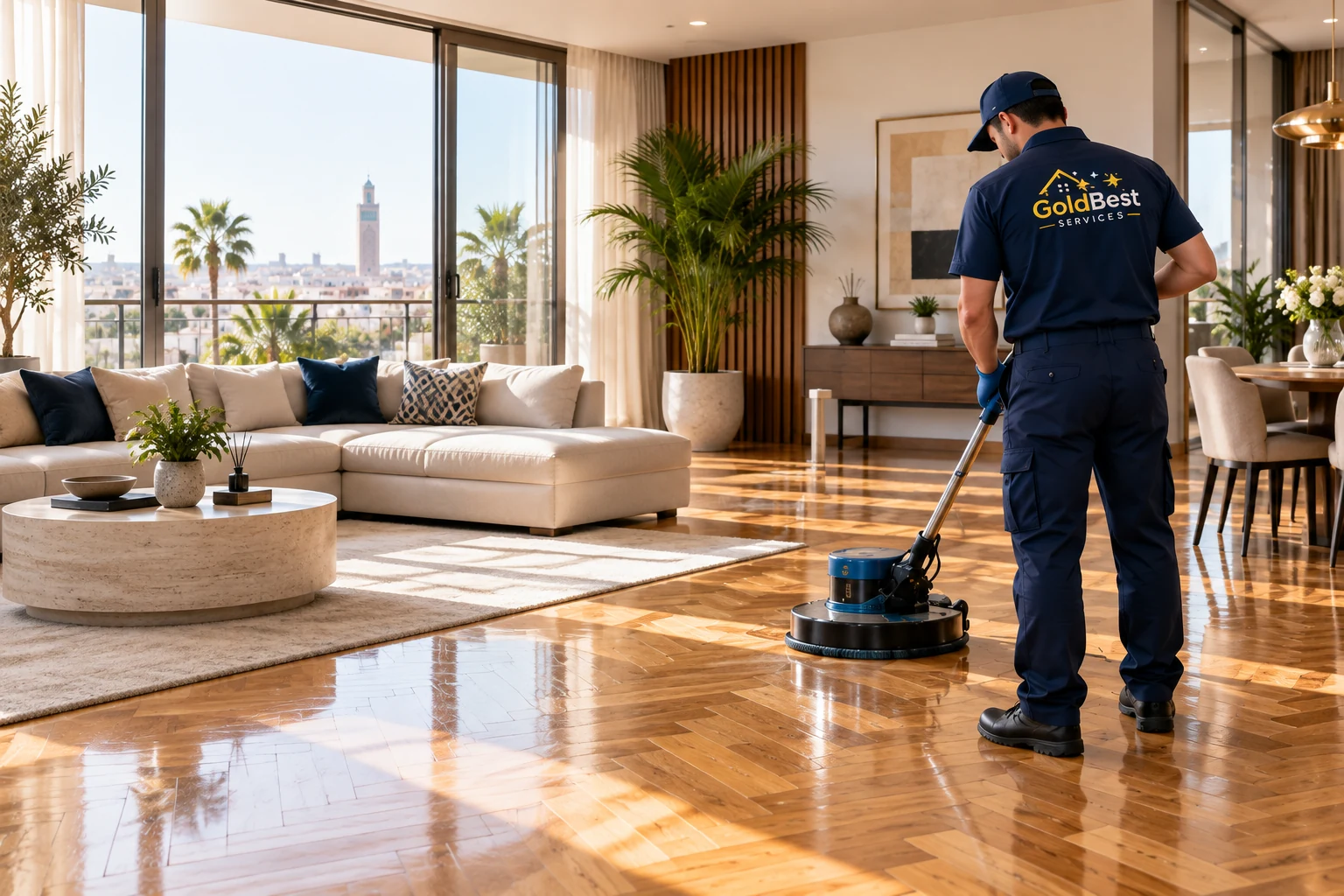 Nettoyage de parquet